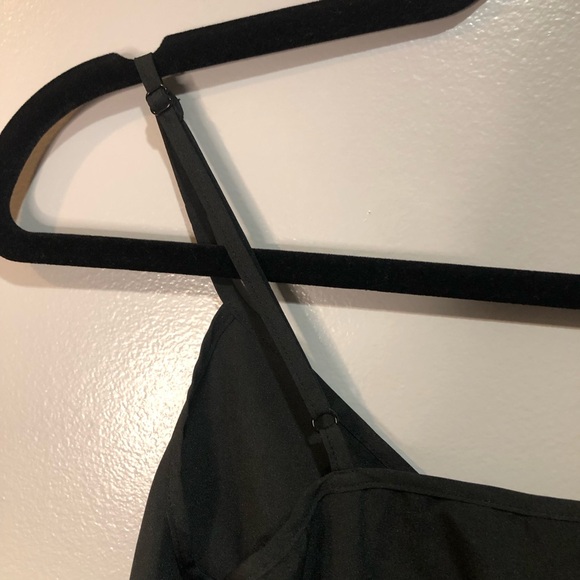 Club Monaco Little Black Slip Dress, Adjustable Straps - Picture 5 of 9